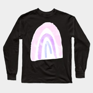 Pink Purple and Blue Rainbow Long Sleeve T-Shirt